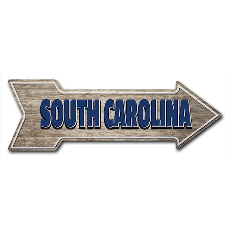 South Carolina 2 Arrow Decal Funny Home Decor 18in Wide